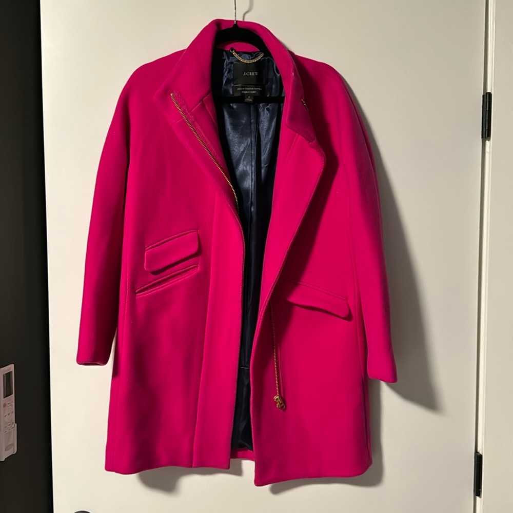 Jcrew Italian stadium cloth cocoon coat